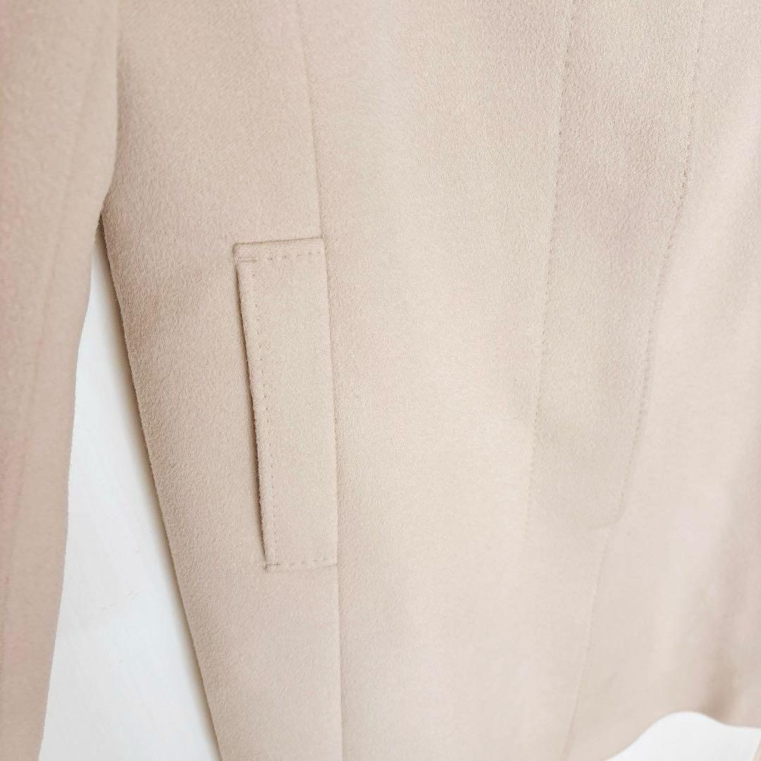 23区 ウールアンゴラビーバー スタンドコート ベージュ系 40 ロングコート