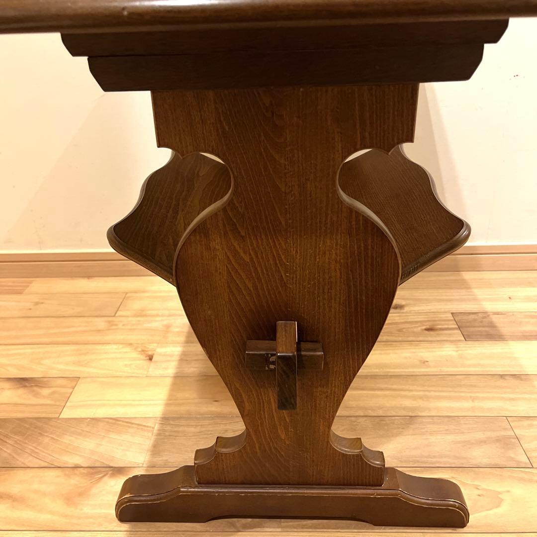 カリモクkarimoku サイドテーブル マガジンラック付 コロニアル 机 花台