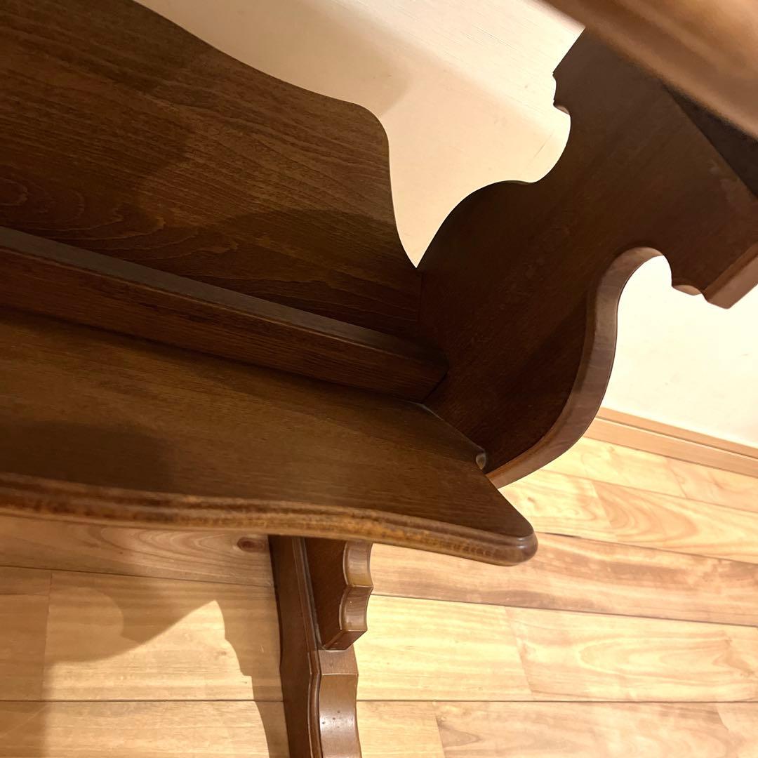 カリモクkarimoku サイドテーブル マガジンラック付 コロニアル 机 花台