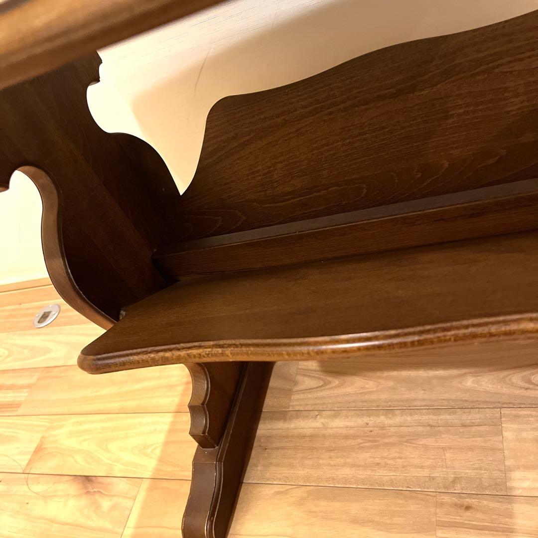 カリモクkarimoku サイドテーブル マガジンラック付 コロニアル 机 花台