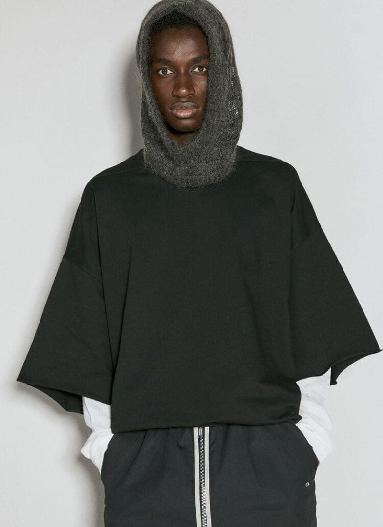 新品《 Rick Owens 》Knitted Hood Dust バラクラバ