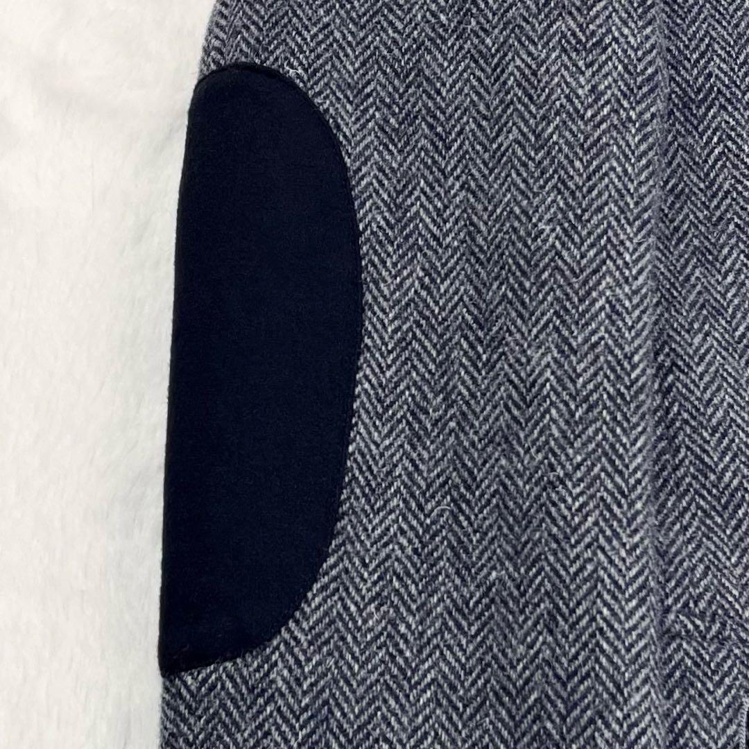 【こー様】バーバリーブラックレーベル ヘリンボーン ツイードブレザー ジレ付き