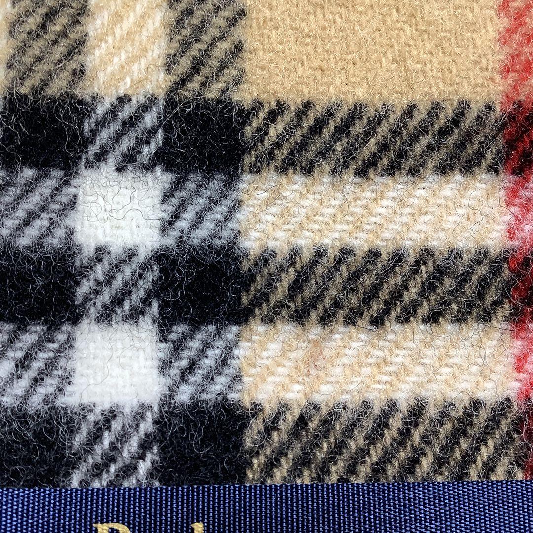 訳あり バーバリー Burberrys ウール100% 膝掛け 未使用品