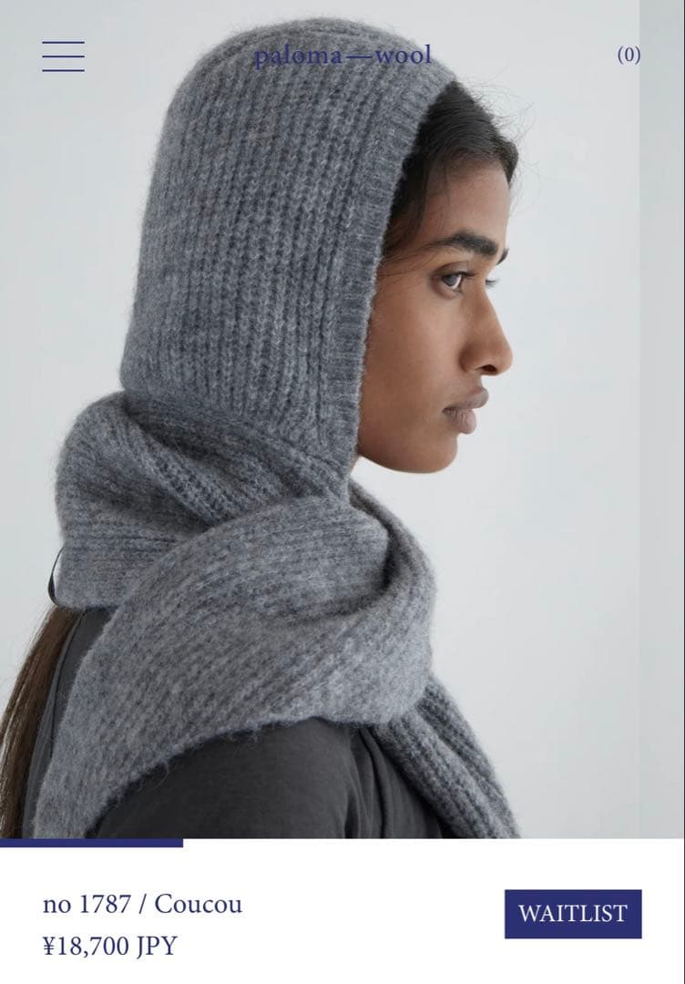 paloma wool フード付きウールマフラー Coucou