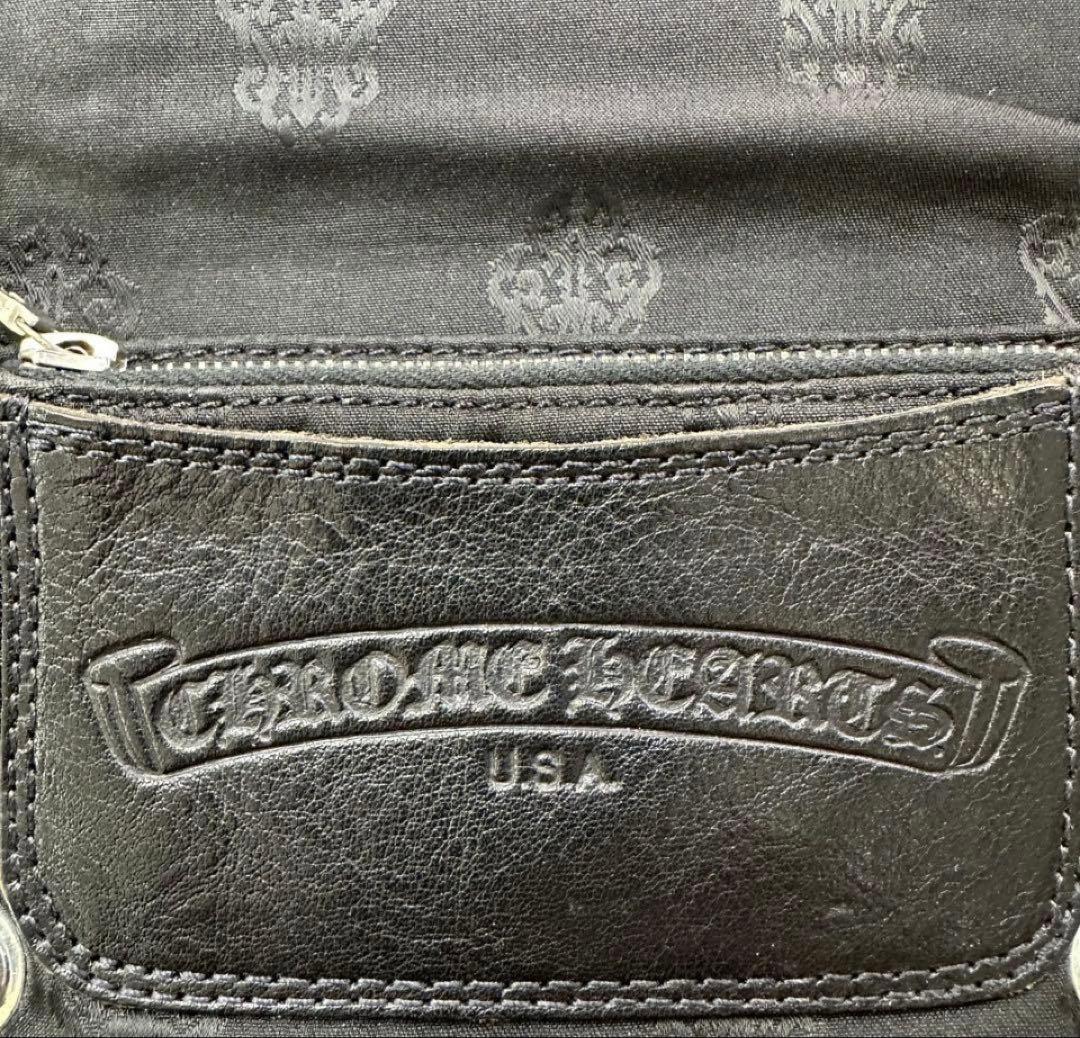 美品！使用少！クロムハーツ ウォレット 1zip ホースシュー シルバー925