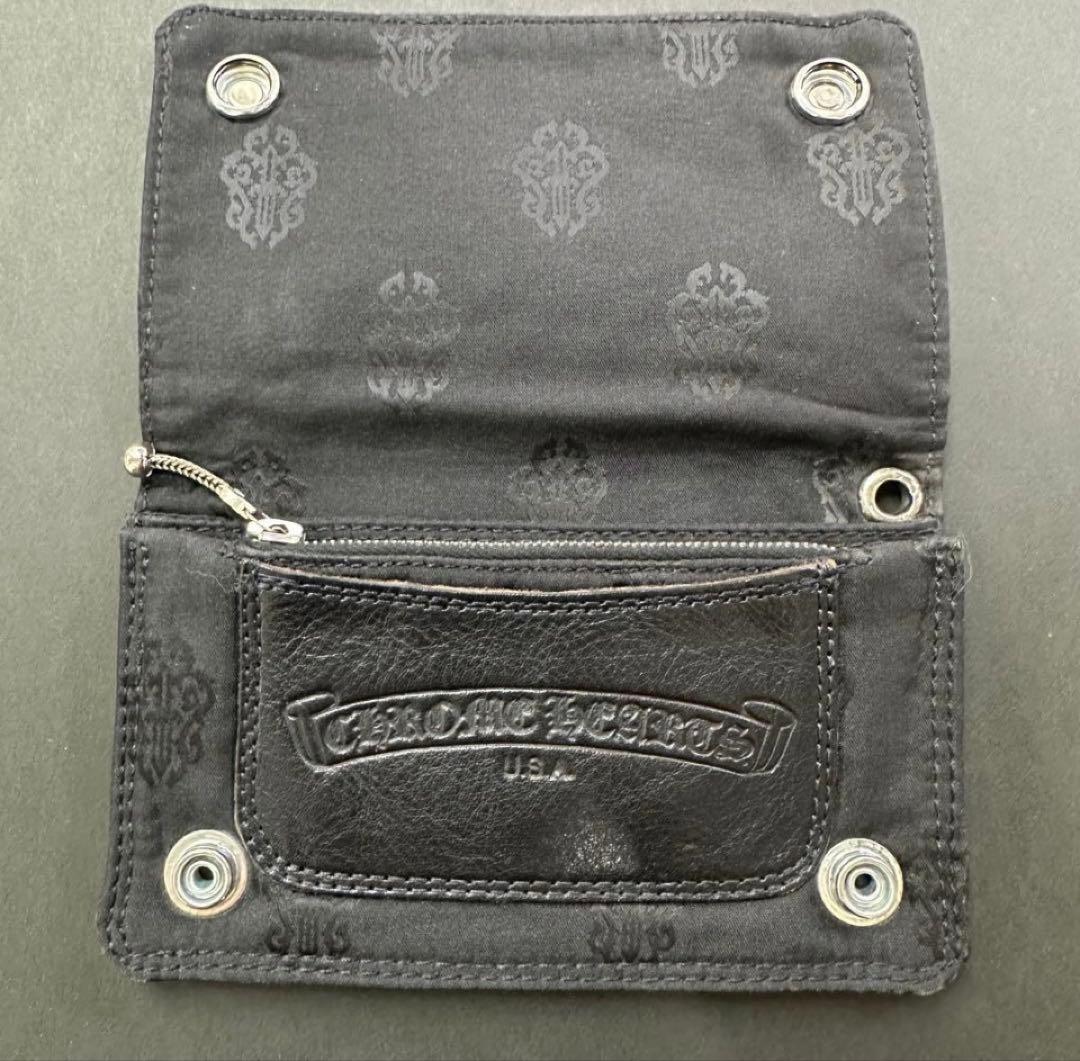 美品！使用少！クロムハーツ ウォレット 1zip ホースシュー シルバー925