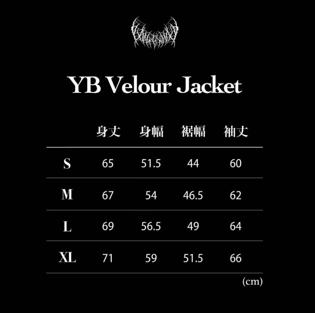 YB Velour Jacket White ベロア ジャケット ホワイト