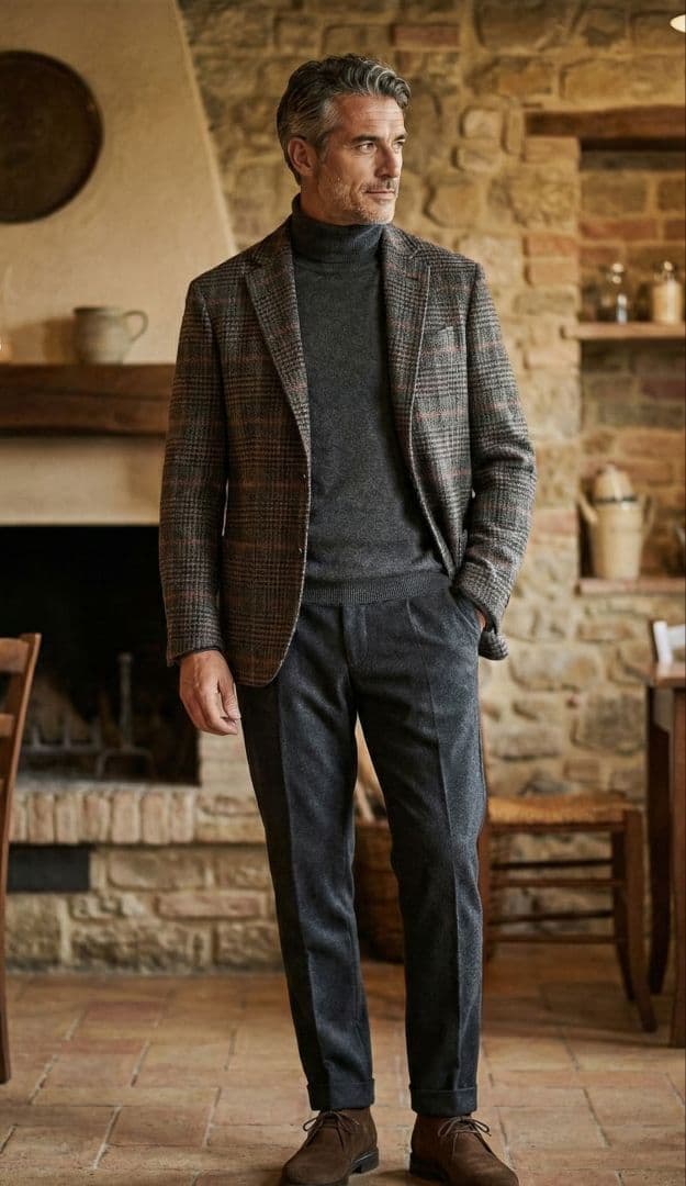 ラルディーニ メンズテーラードジャケット 48 ブラウン 本切羽