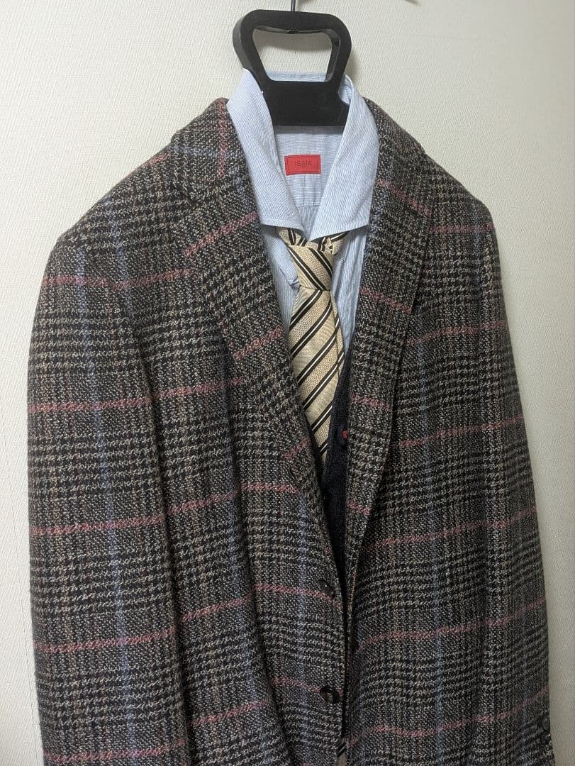 ラルディーニ メンズテーラードジャケット 48 ブラウン 本切羽