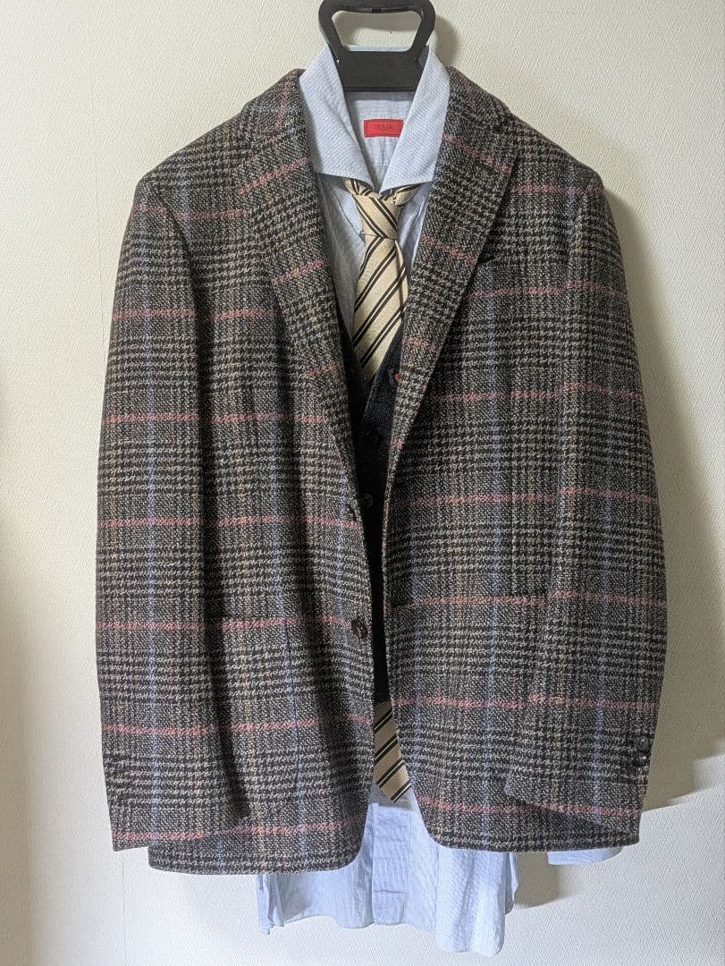 ラルディーニ メンズテーラードジャケット 48 ブラウン 本切羽