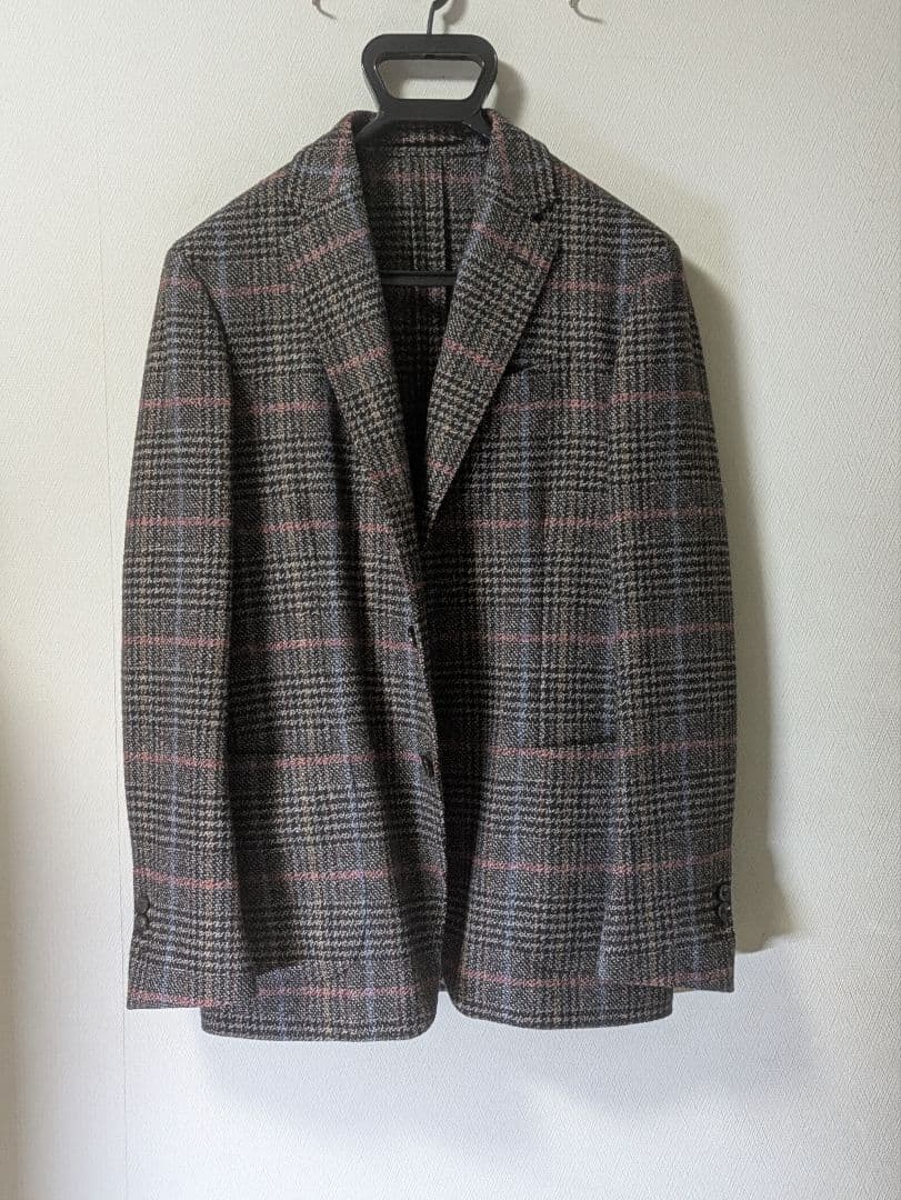 ラルディーニ メンズテーラードジャケット 48 ブラウン 本切羽