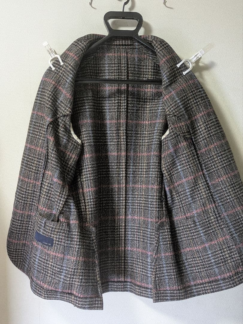 ラルディーニ メンズテーラードジャケット 48 ブラウン 本切羽