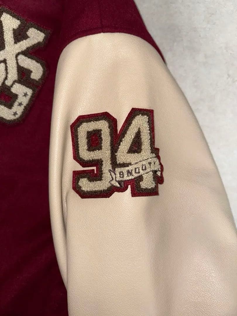 Xgril スタジャン　バーガンディー