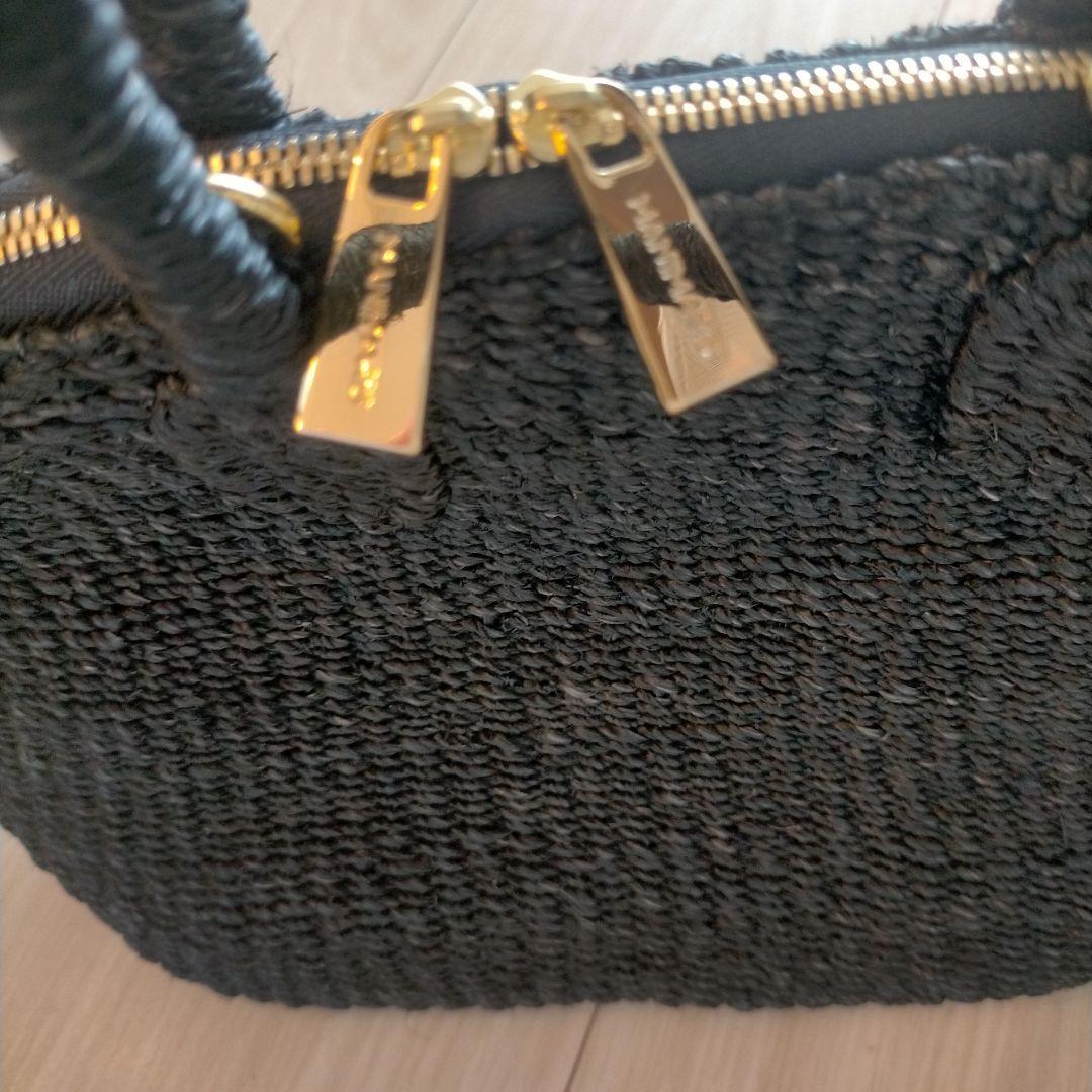 manimaris マニマリス アバカボストンバッグ　ミニ 黒