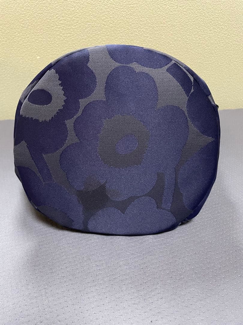 マリメッコ ALL DAY BUCKET SOLID ショルダーバッグ　ネイビー