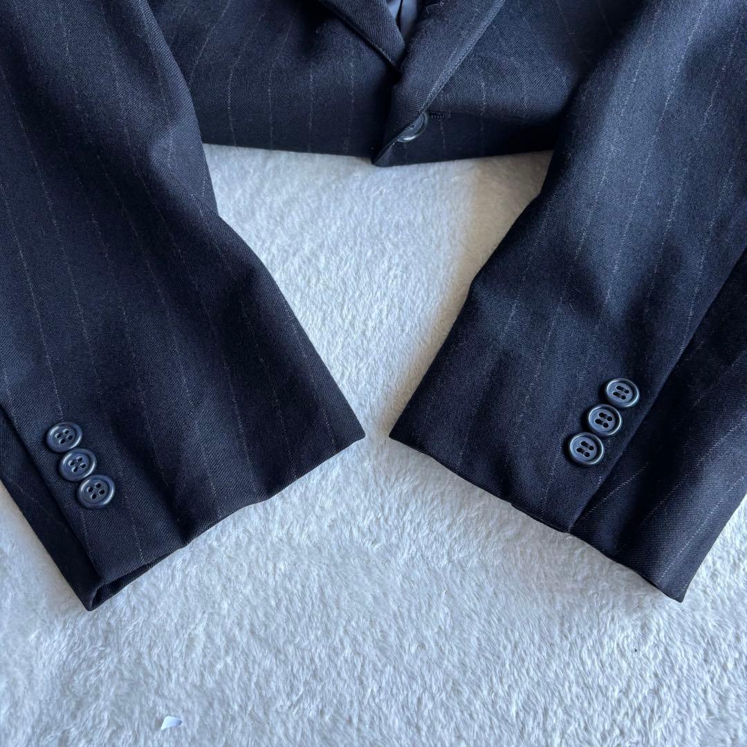 ✨️美品 ブルックスブラザーズ ストライプ スーツ ブラック XL セットアップ