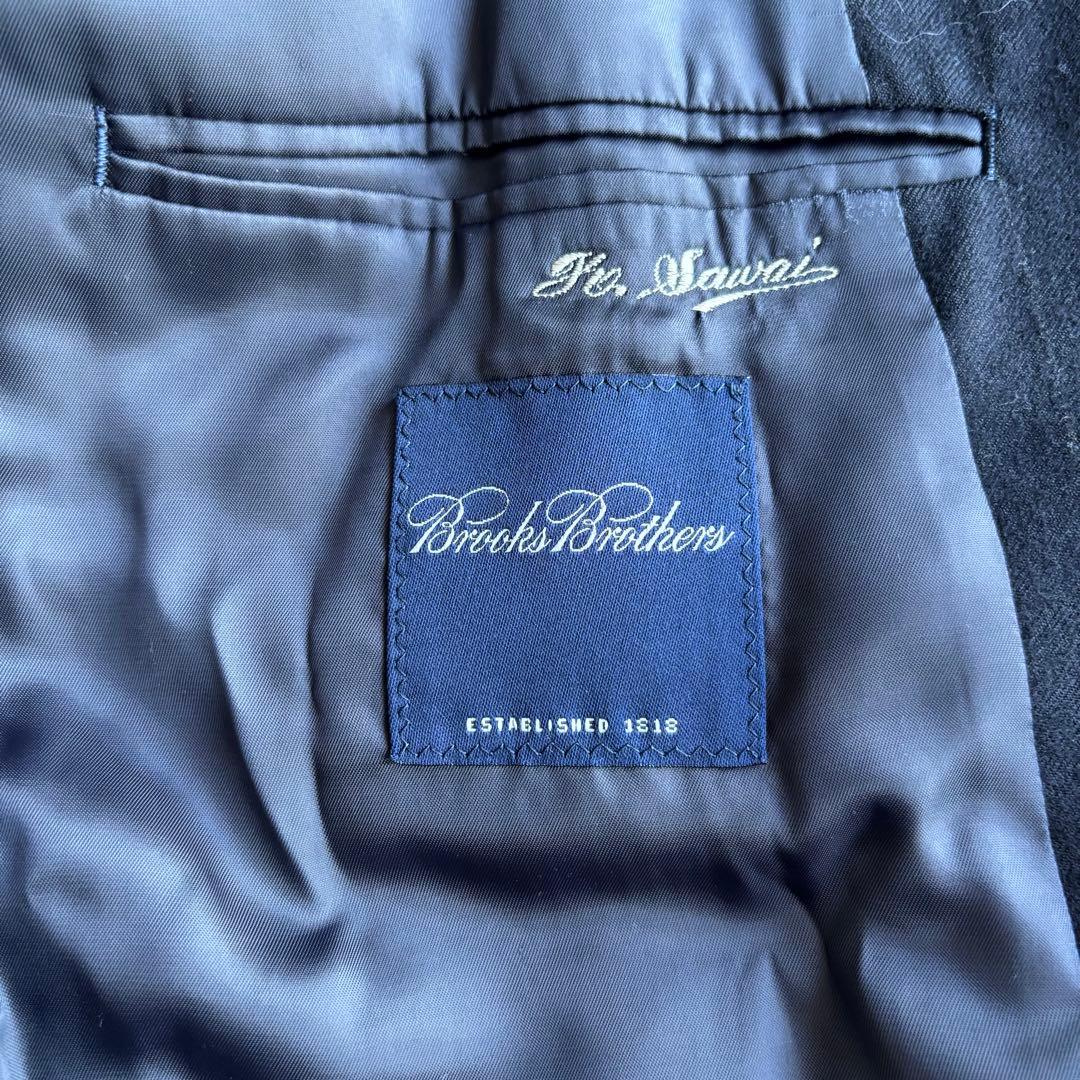 ✨️美品 ブルックスブラザーズ ストライプ スーツ ブラック XL セットアップ