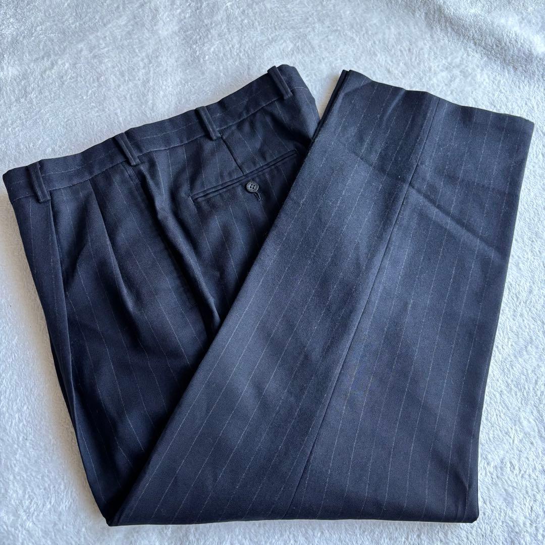 ✨️美品 ブルックスブラザーズ ストライプ スーツ ブラック XL セットアップ