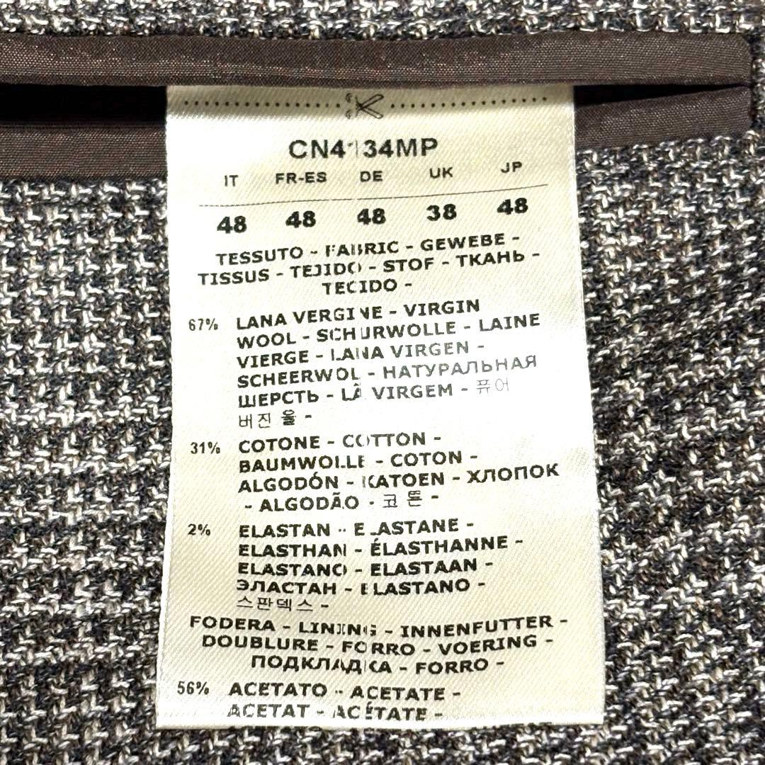 【極美品】CIRCOLO グレンチェックウールコットンジャージージャケット