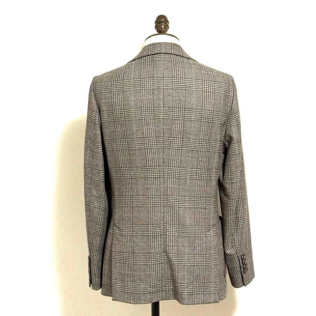 【極美品】CIRCOLO グレンチェックウールコットンジャージージャケット