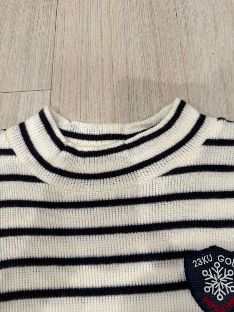 23区 GOLF ボーダー ニット 長袖 メンズ M ゴルフウェア 日本製