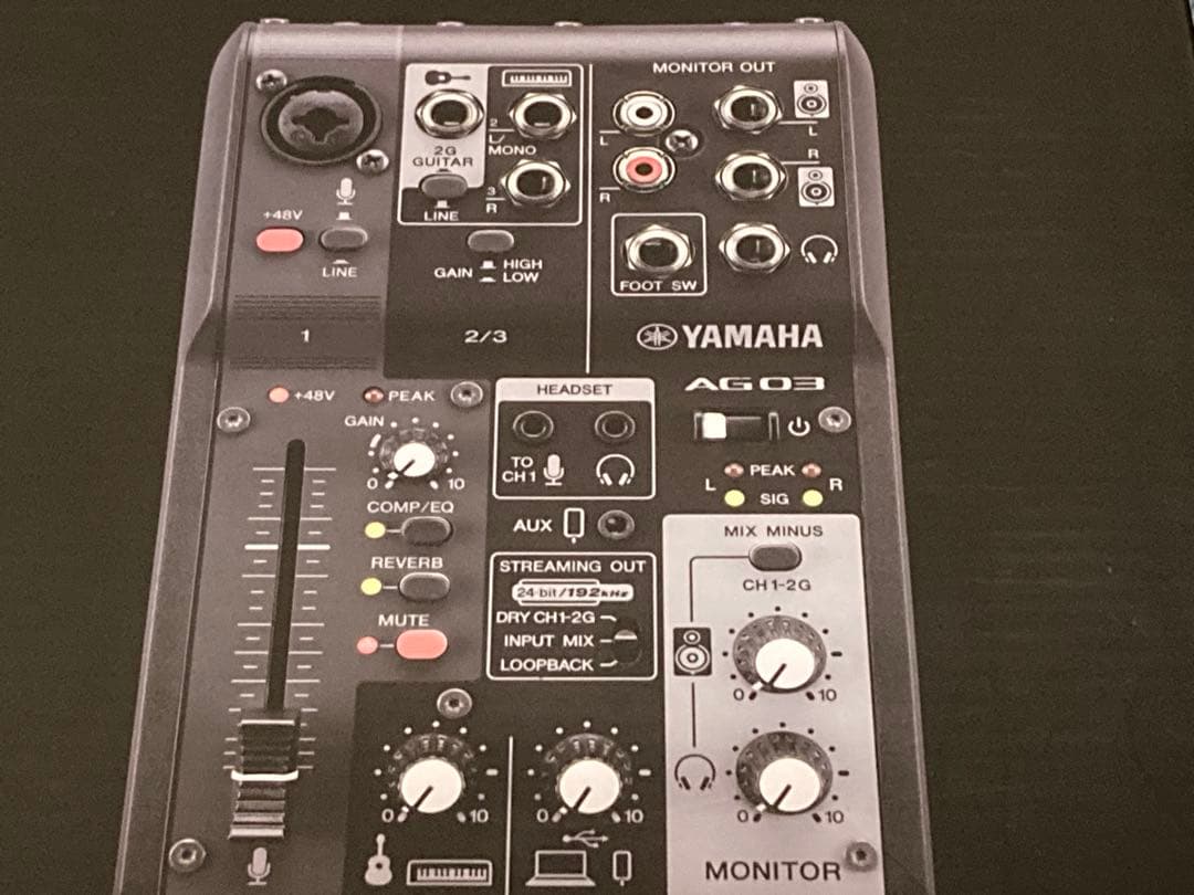 YAMAHA AG03 MK2 ミキサー