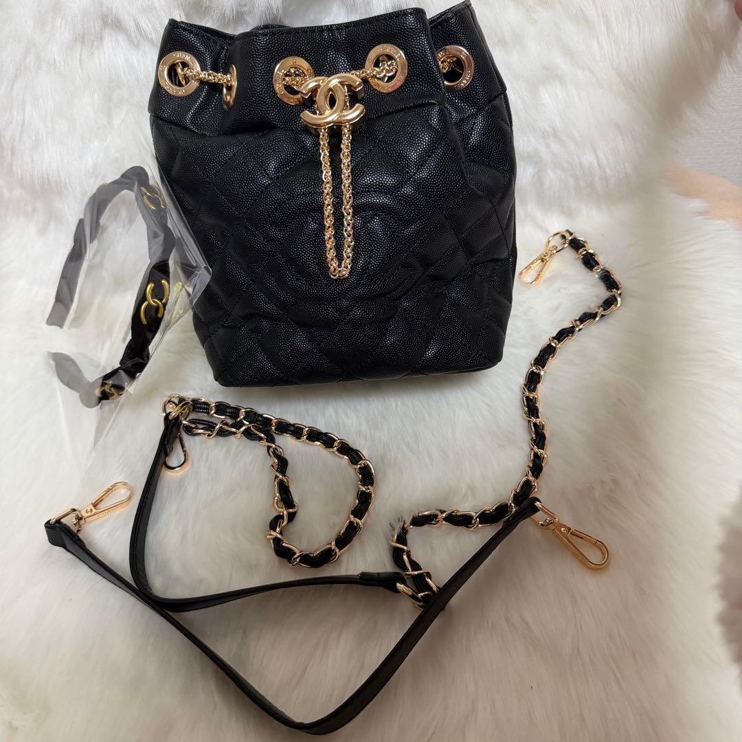 CHANEL ノベルティ 非売品 巾着 バケツ型 ショルダーバッグ