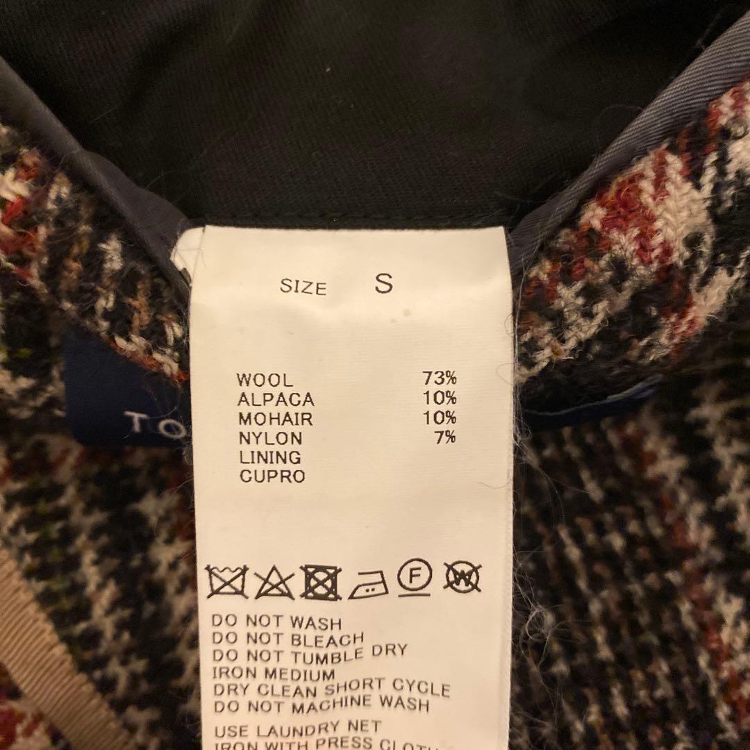 チェック柄 ダブルボタン チェスターコート