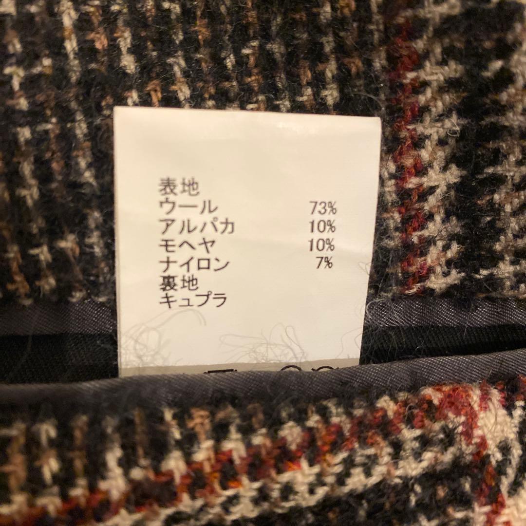 チェック柄 ダブルボタン チェスターコート