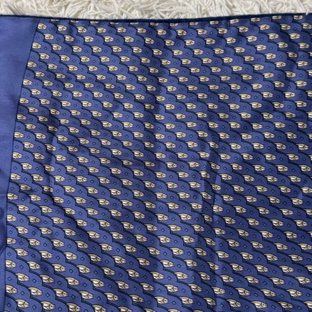 エルメス　マルジェラ期　リバーシブル　シルク　ウール　カシミヤ　マフラー