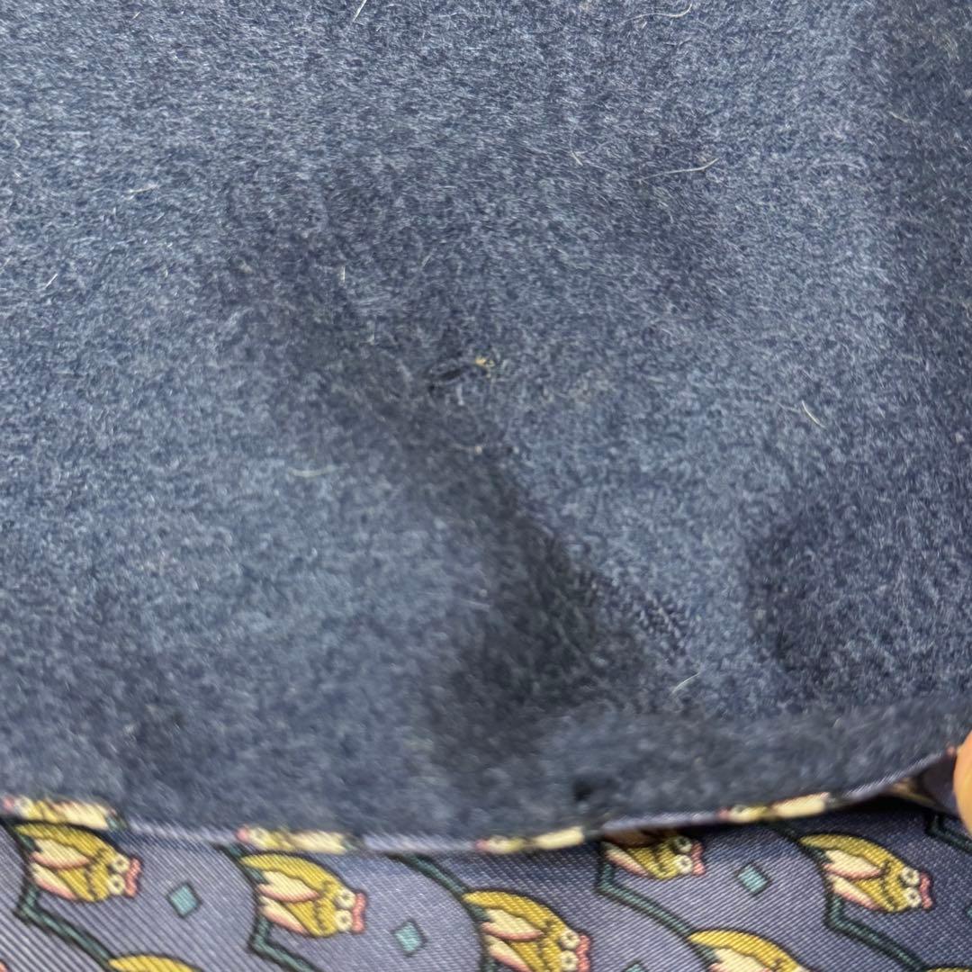 エルメス　マルジェラ期　リバーシブル　シルク　ウール　カシミヤ　マフラー