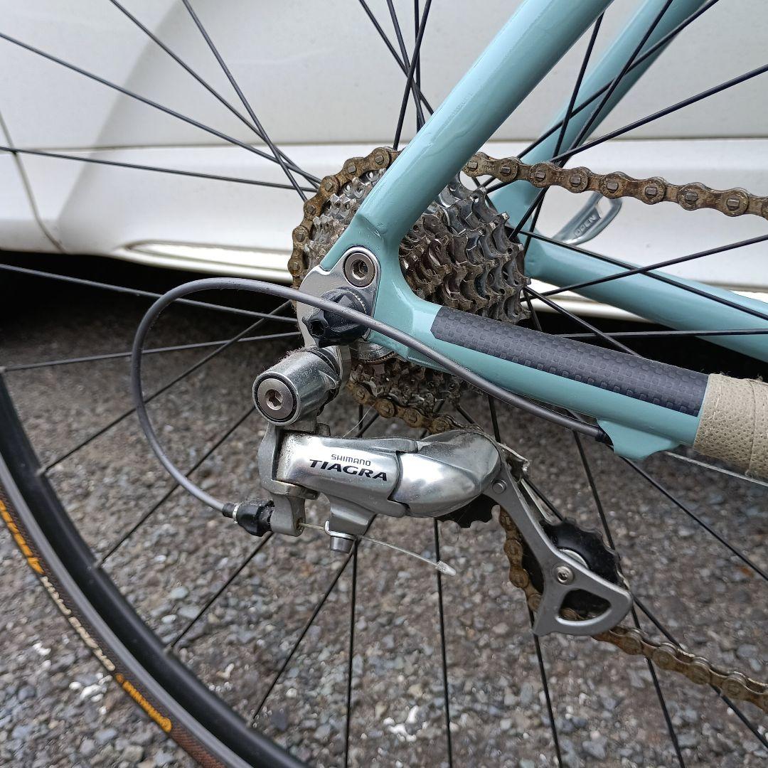 カスタム ロードバイク 水色