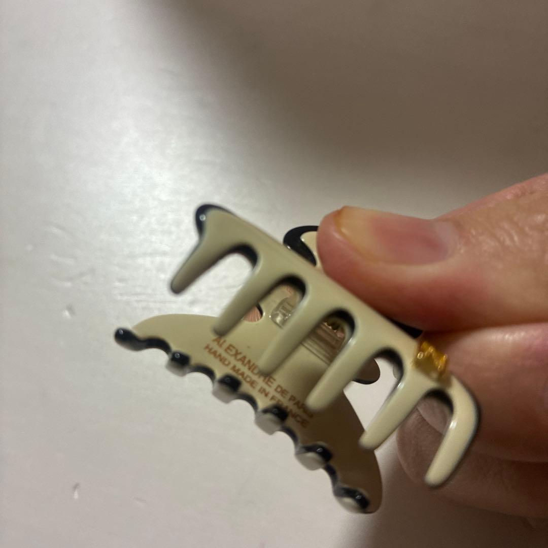 ☆アレクサンドル ドゥ パリ ☆ ヘアクリップ アイボリー