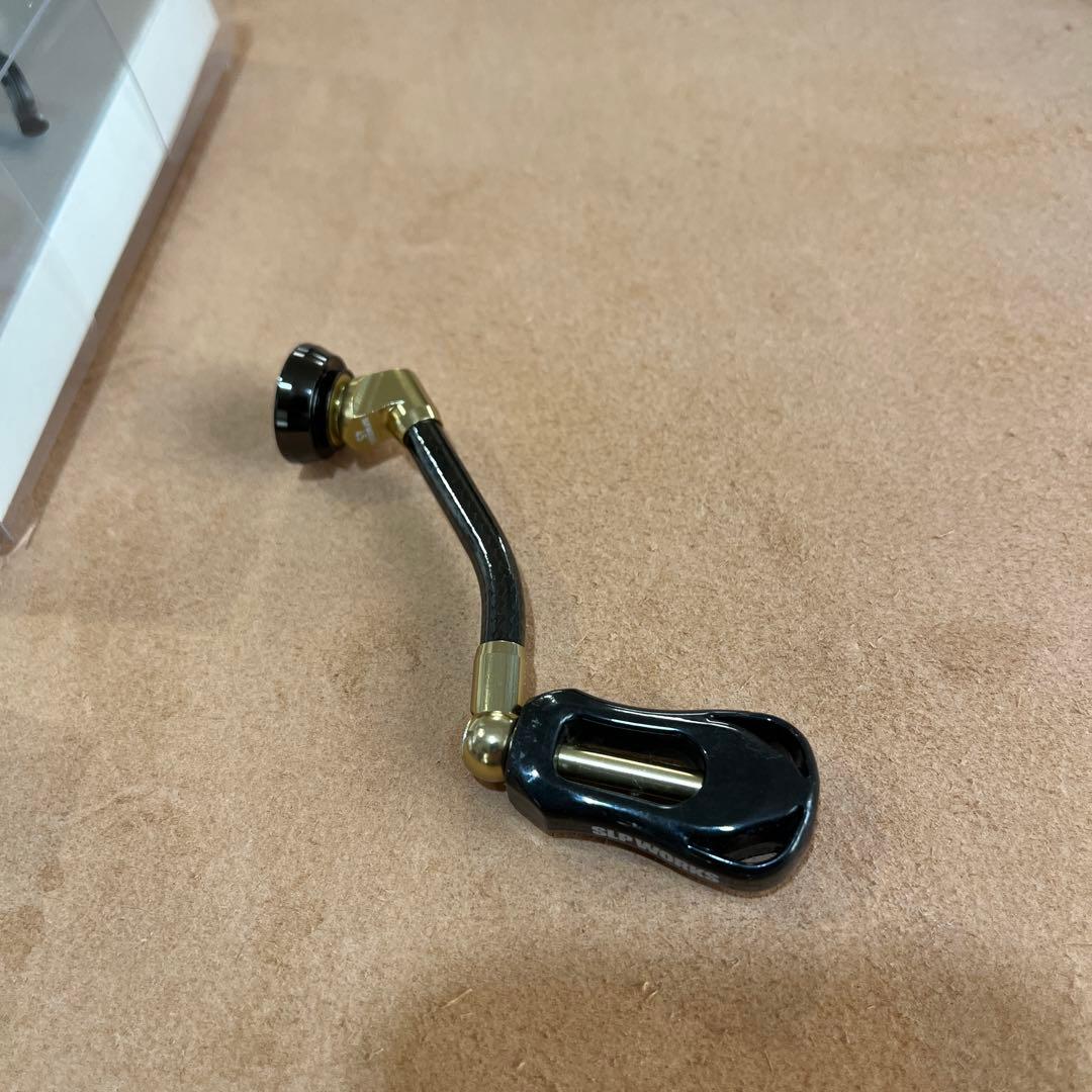 SLP WORKS カーボンライトハンドル ゴールド 45mm おまけノブ