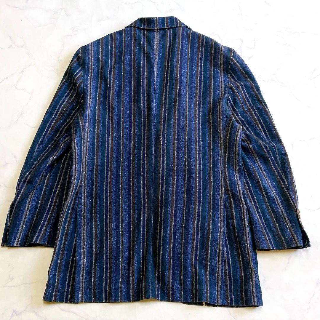 チルコロ1901 テーラードジャケット ストライプ ジャージー素材 50 XL