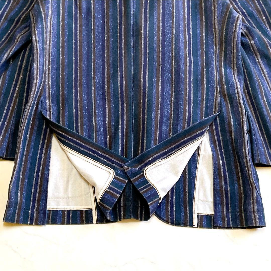 チルコロ1901 テーラードジャケット ストライプ ジャージー素材 50 XL