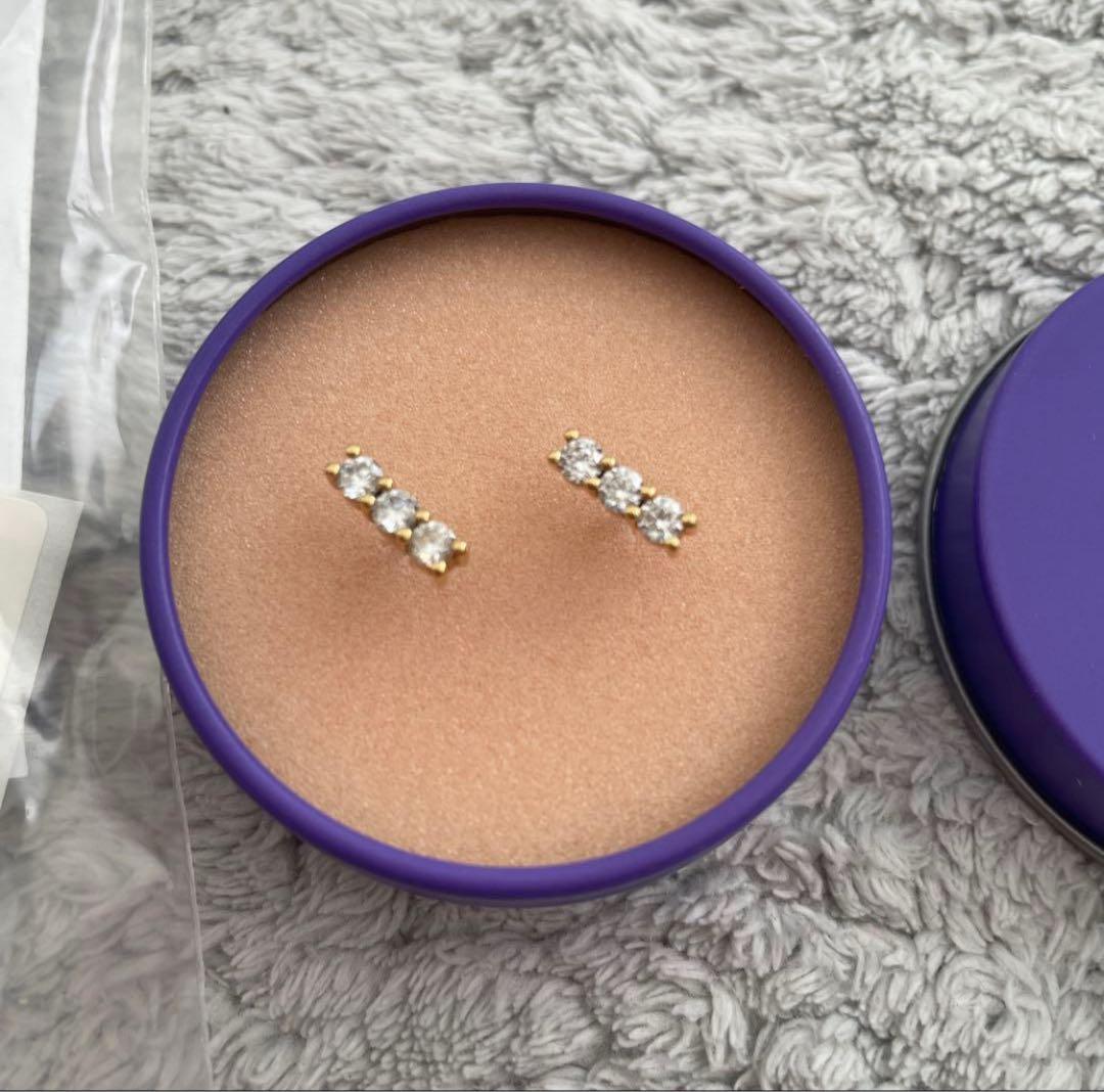 BAQLESS バックレス　ピアス　Honesty Triple Gold