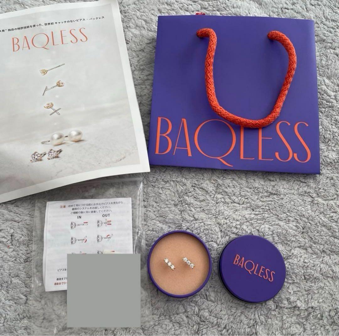 BAQLESS バックレス　ピアス　Honesty Triple Gold