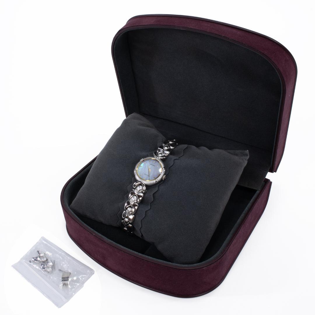 セイコー 腕時計 レディース エクセリーヌ 1F20-1C40 シェル盤 ダイヤ