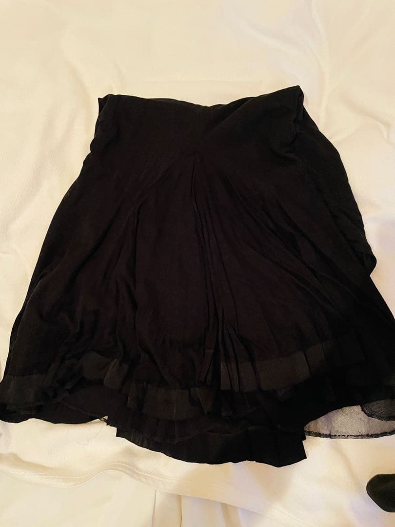 バレンシアガ　麻ワンピース　黒36サイズ