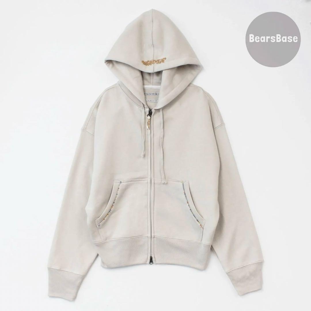 トップス SCULPTOR Beaded Saint Hoodie Zip-Up