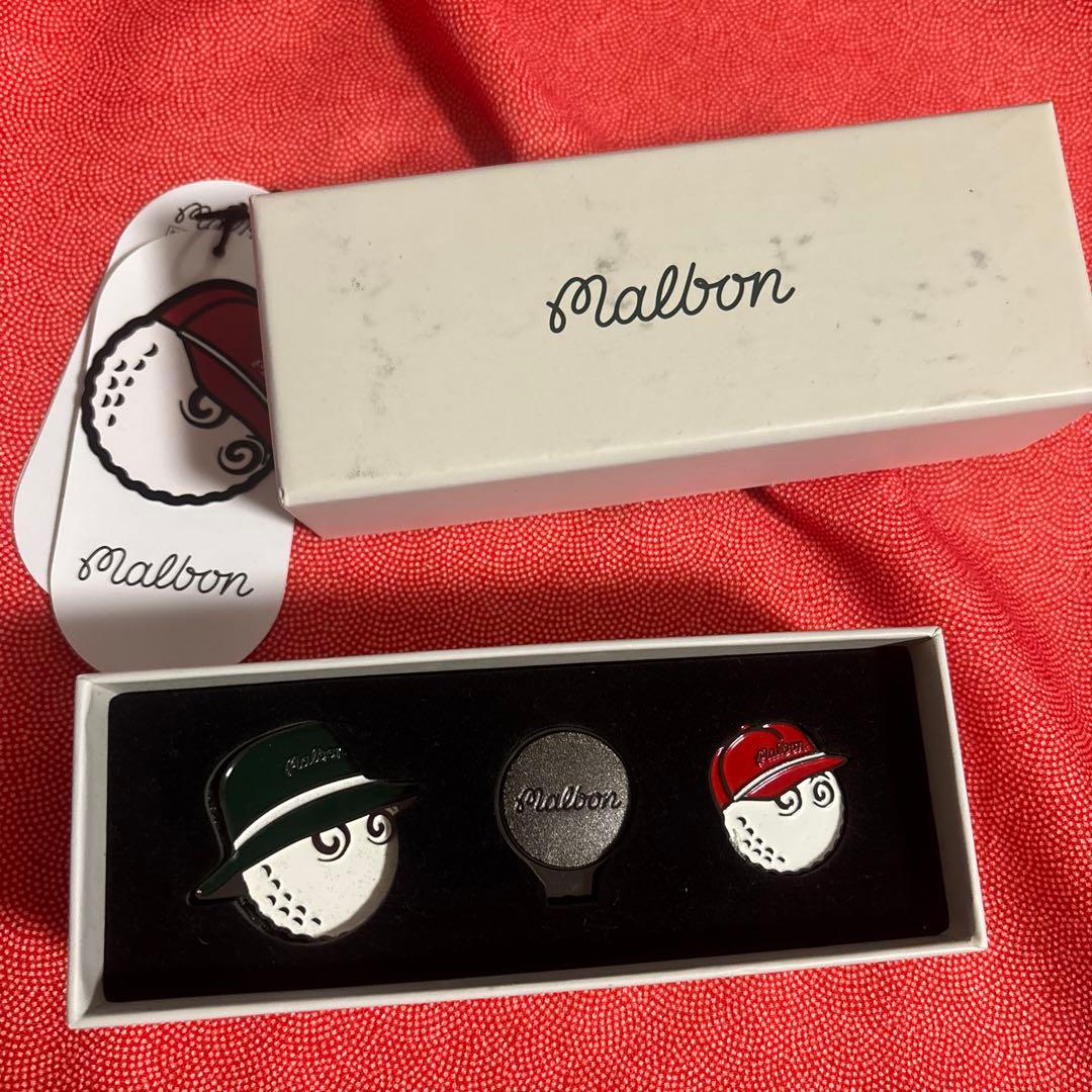 Malbon ゴルフマーカー3個セット