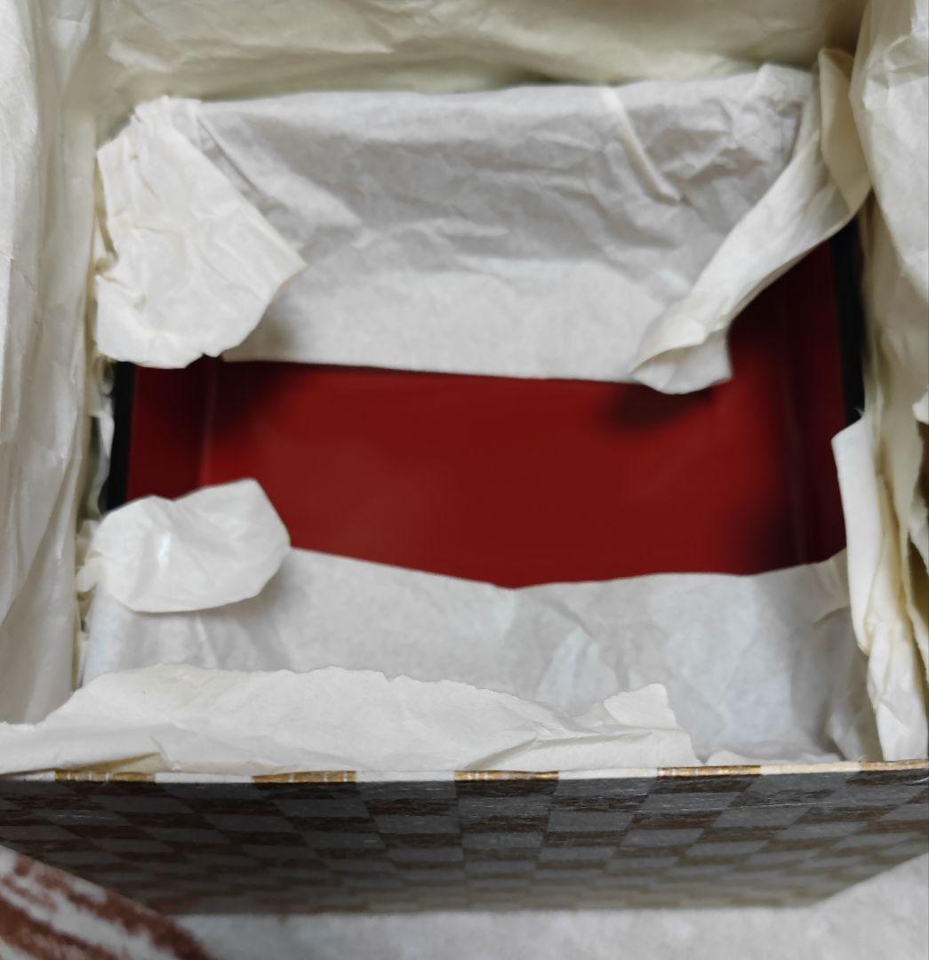 会津塗 三段重 屠蘇器 黒金松