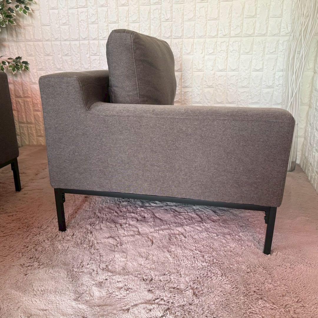 都内23区送料無料✨ロウヤ✨2人掛けソファ オットマン付き