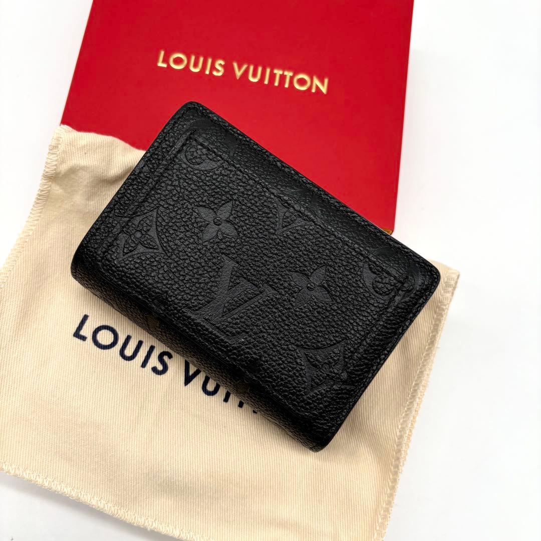 【極美品 新型 IC搭載 】ルイヴィトン アンプラント ポルトフォイユクレア 黒