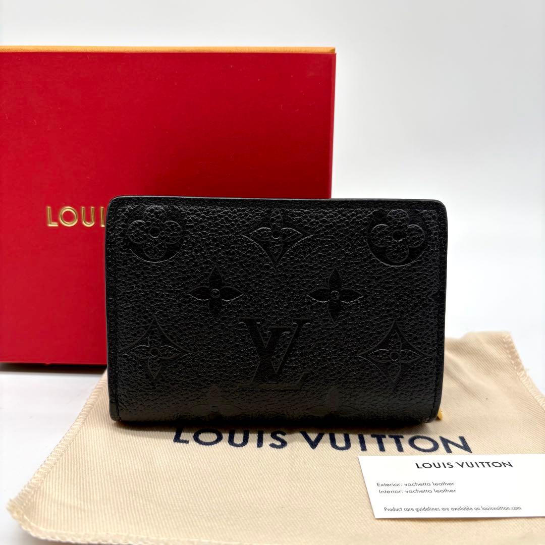 【極美品 新型 IC搭載 】ルイヴィトン アンプラント ポルトフォイユクレア 黒