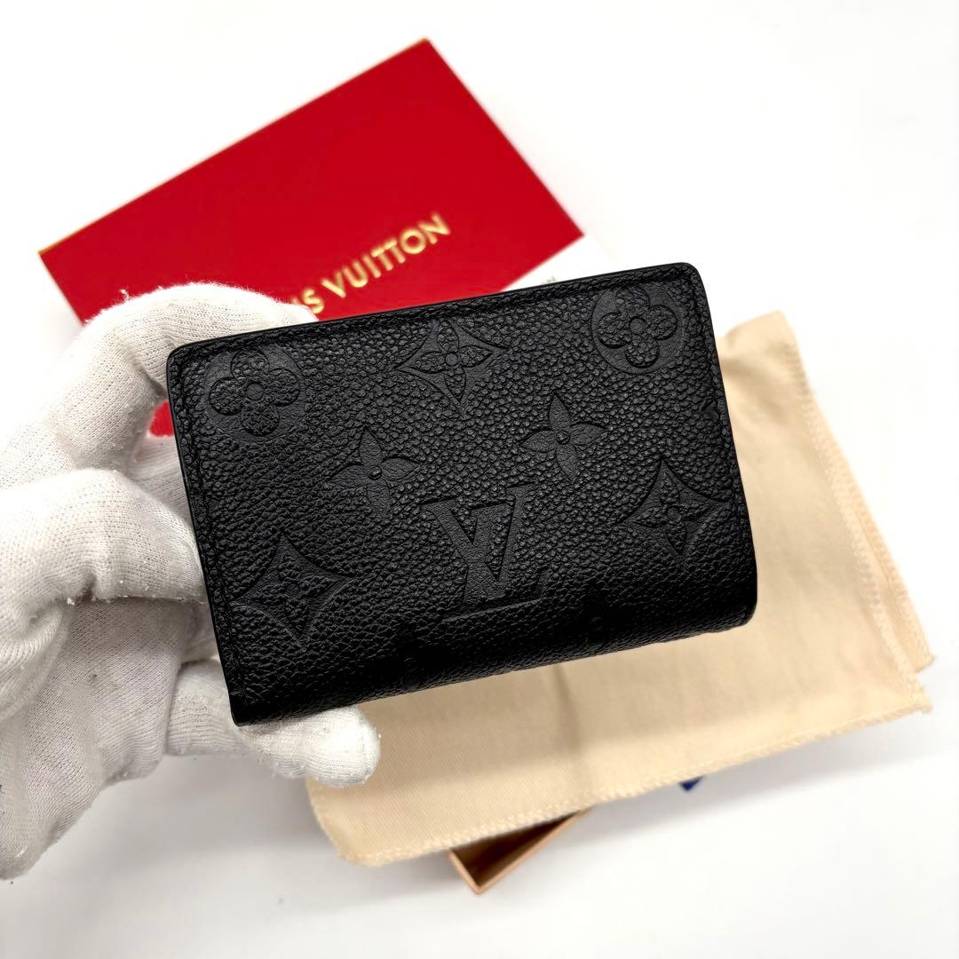 【極美品 新型 IC搭載 】ルイヴィトン アンプラント ポルトフォイユクレア 黒