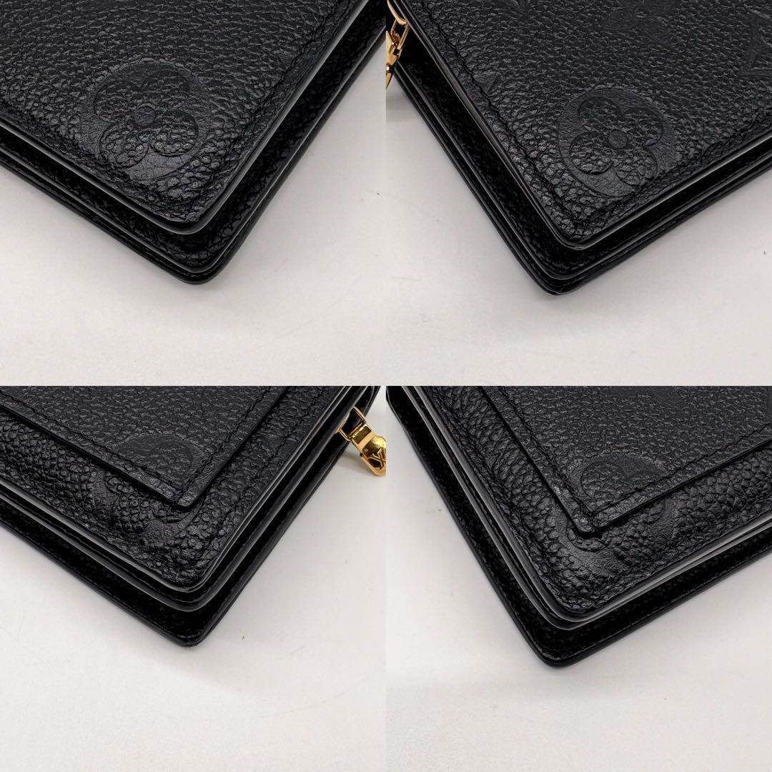 【極美品 新型 IC搭載 】ルイヴィトン アンプラント ポルトフォイユクレア 黒