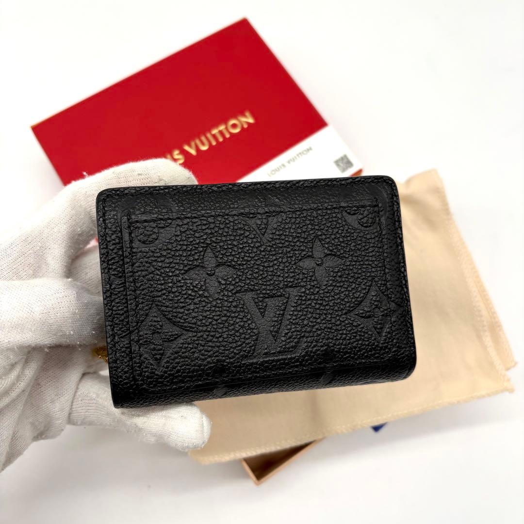 【極美品 新型 IC搭載 】ルイヴィトン アンプラント ポルトフォイユクレア 黒