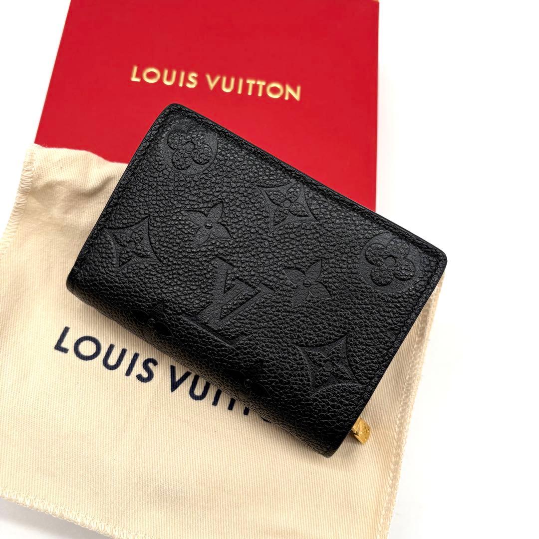 【極美品 新型 IC搭載 】ルイヴィトン アンプラント ポルトフォイユクレア 黒